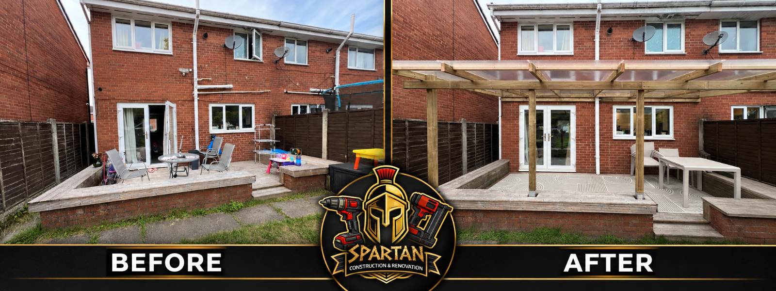 Lean to pergola — Carpentry project